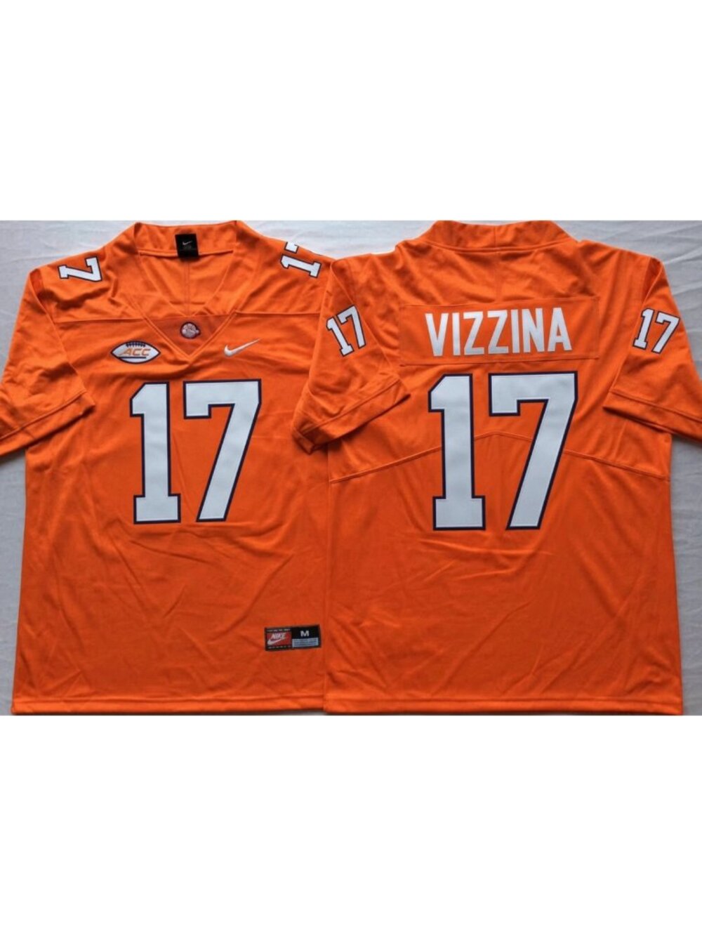 Christopher Vizzina Orange Jersey Stitched Vapor
